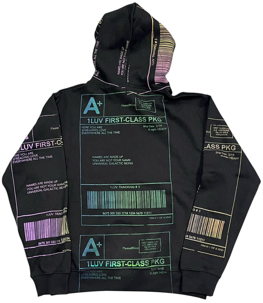 Positive Shipping Label Hoodie (Size Medium)