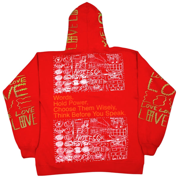 Words Hold Power Hoodie (Size Large)