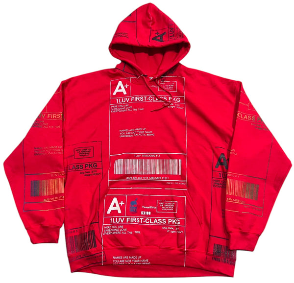 Positive Shipping Label Hoodie (Size XL)