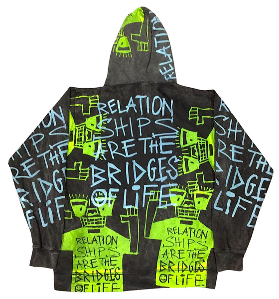 Relationships Are The Bridges Of Life Hoodie (Size XL)