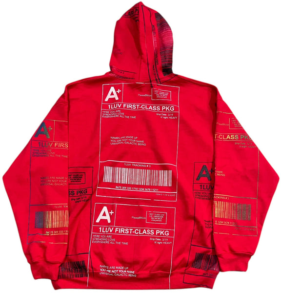 Positive Shipping Label Hoodie (Size XL)