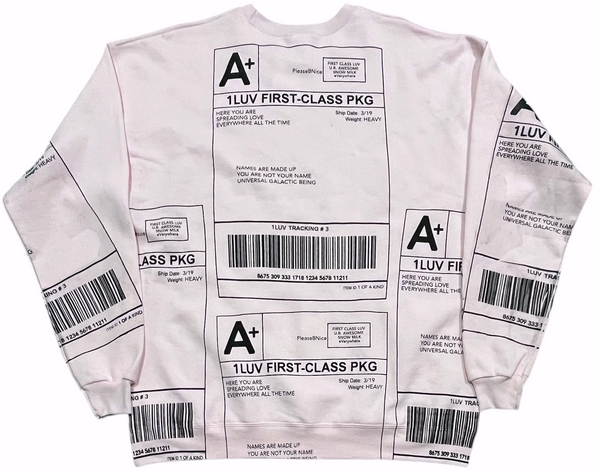 Positive Shipping Label Crewneck (Size Large)