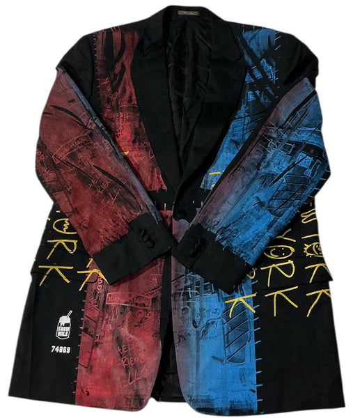 Life Is Service Split Color Blazer (Size 44 Long)