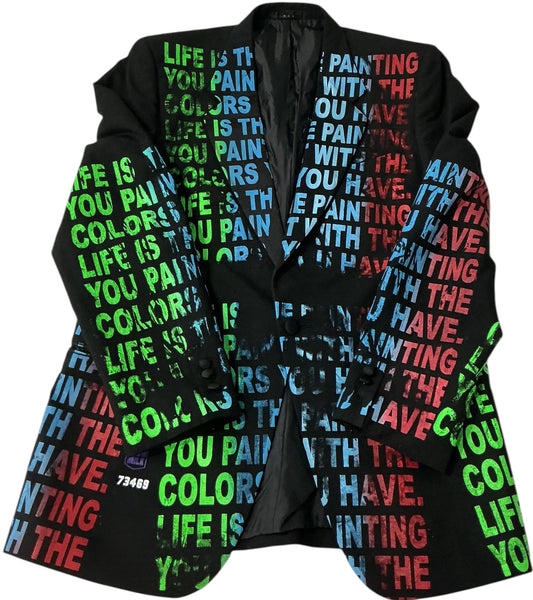 Life Is The Painting You Paint Blazer (Size 42R)
