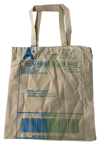 Positive Shipping Label Tote Bag