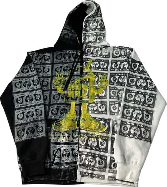 Big Blessings Bucks Split Color Hoodie (Size Large)