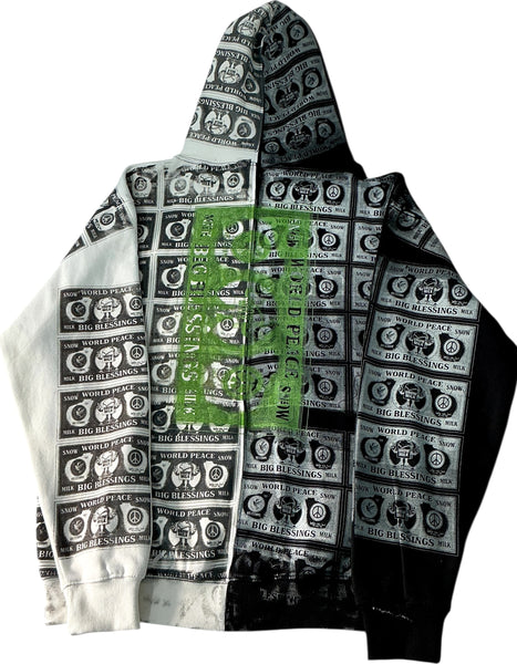 Big Blessings Bucks Split Color Hoodie (Size Large)