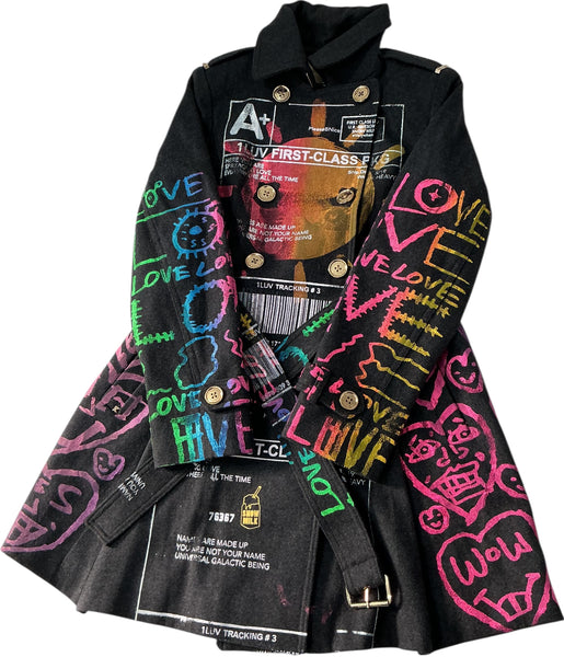 Love Love Love Overcoat (Size 8)
