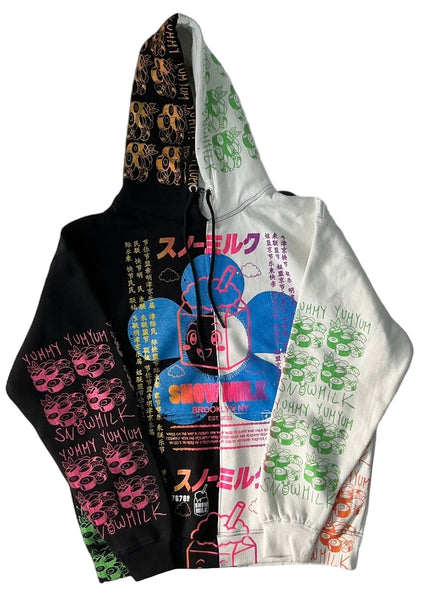 Animilk Split Color Hoodie (Size Large)