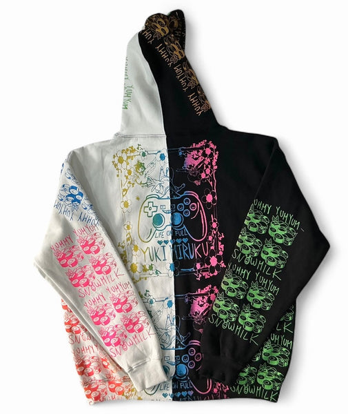 Animilk Split Color Hoodie (Size 2XL)