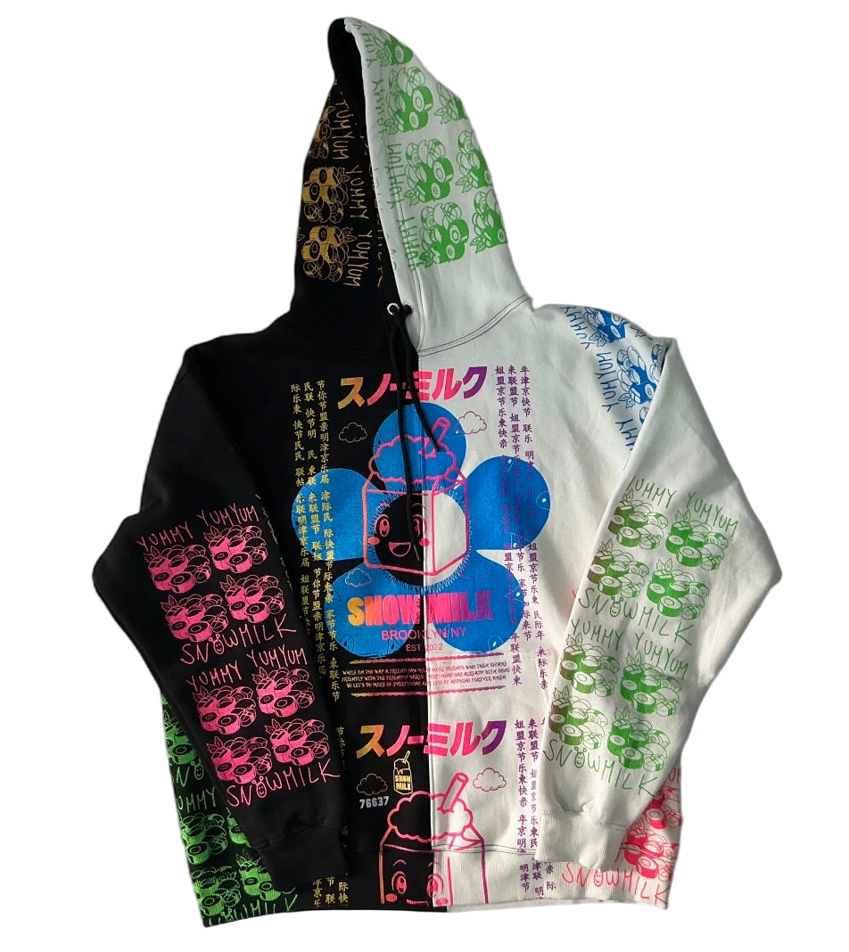 Animilk Split Color Hoodie (Size 2XL)