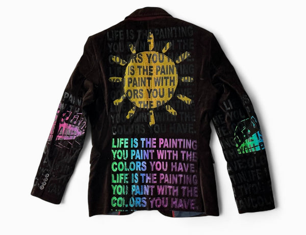 Life Is The Painting You Paint Blazer (Size 36)