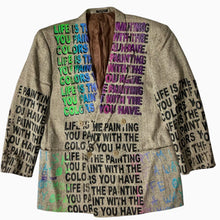 Load image into Gallery viewer, Life Is The Painting You Paint Blazer (Size 49R)
