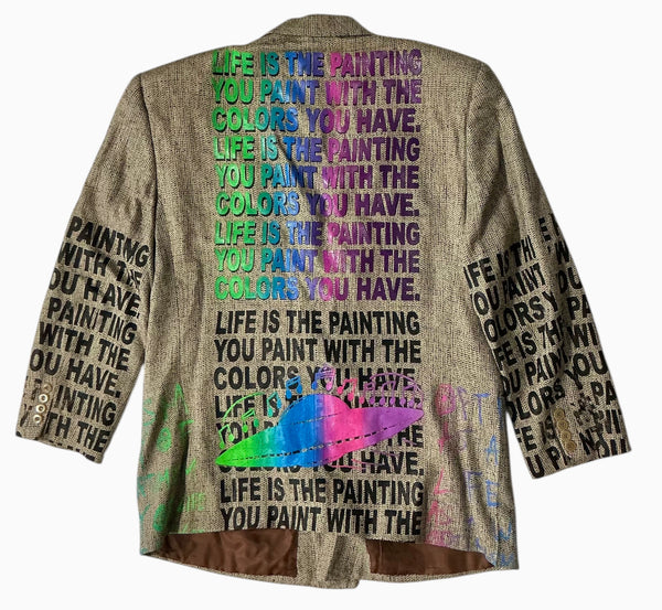 Life Is The Painting You Paint Blazer (Size 49R)