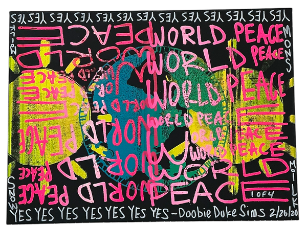 World Peace 16 X 20 Art Canvas