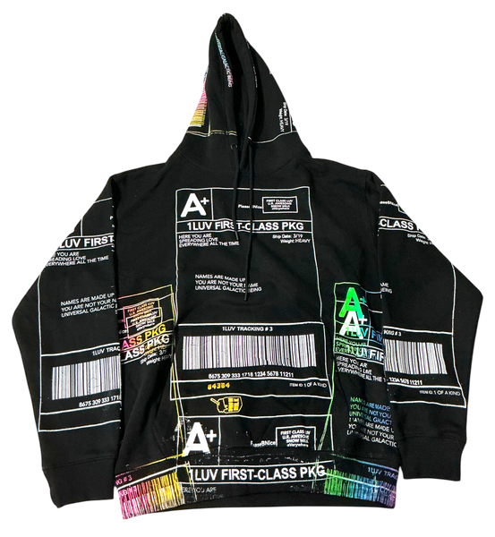 Positive Shipping Label Hoodie (Size Medium)