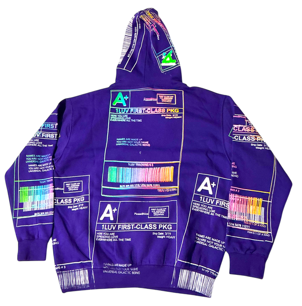 Positive Shipping Label Hoodie (Size XL)