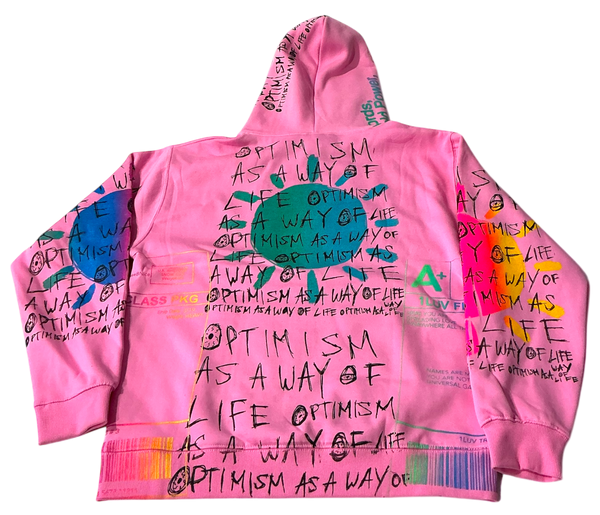Optimism As A Way Of Life Hoodie (Size Large)