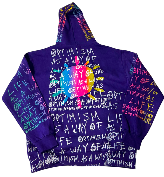 Optimism As A Way Of Life Hoodie (Size Large)