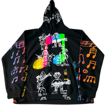 Load image into Gallery viewer, Music Notes Hoodie (Size 2XL)
