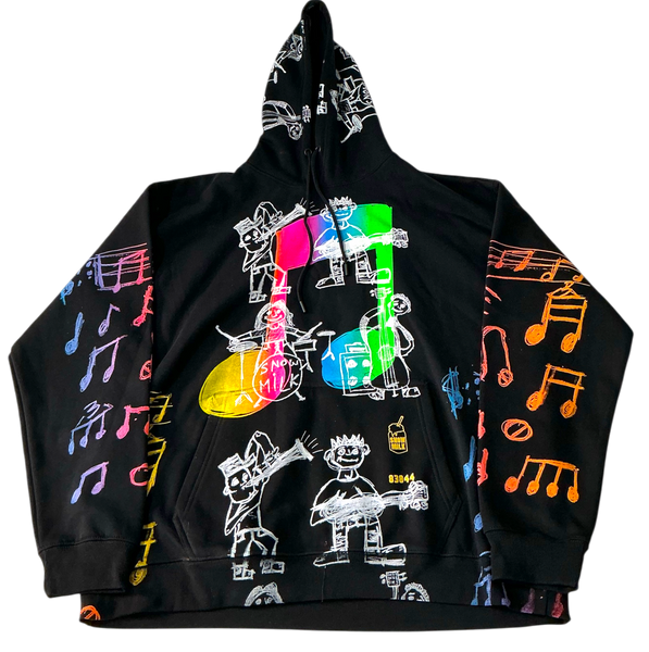 Music Notes Hoodie (Size 2XL)