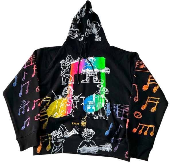Music Notes Hoodie (Size Medium)