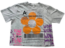 Load image into Gallery viewer, World Peace Crop Top (Size Women’s XL)
