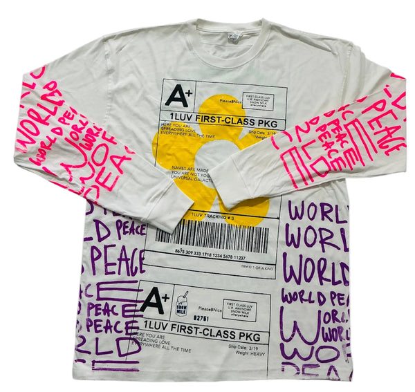 World Peace Long Sleeve Tee (Size XL )