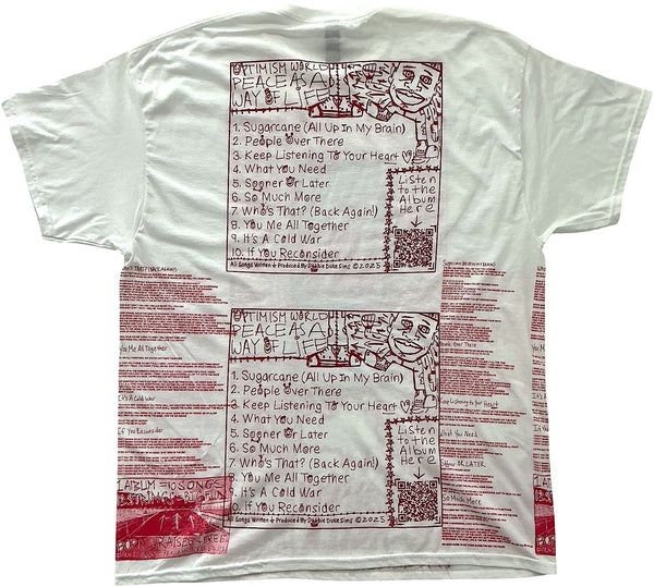 Optimism World Peace As A Way Of Life (The Wearable Album) Tee (Size XL)