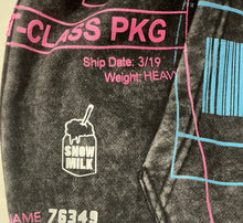 Load image into Gallery viewer, Positive Shipping Label Zip Up Hoodie (Size Medium)
