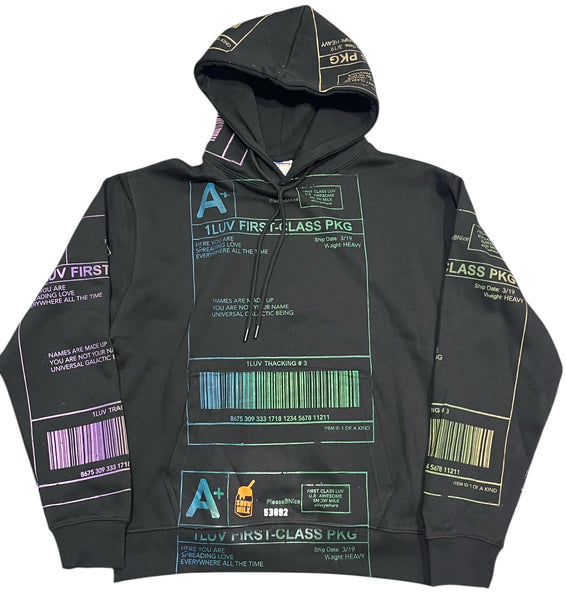 Positive Shipping Label Hoodie (Size Medium)