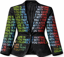 Load image into Gallery viewer, The Life Is The Painting You Paint With The Colors You Have Blazer
