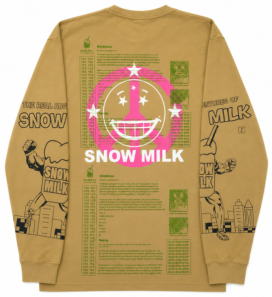 Snow Milk Kindness Long Sleeve (Available In All Sizes)