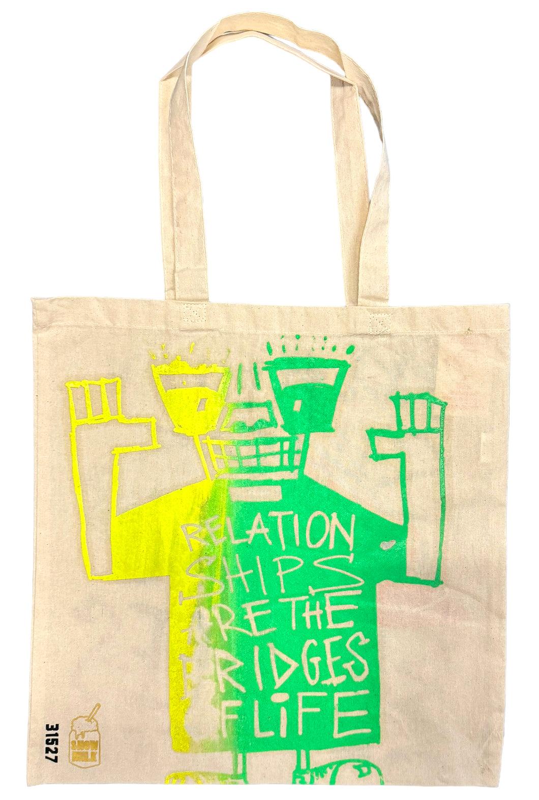 Relationships Are The Bridges Of Life Tote Bag (Size Large)