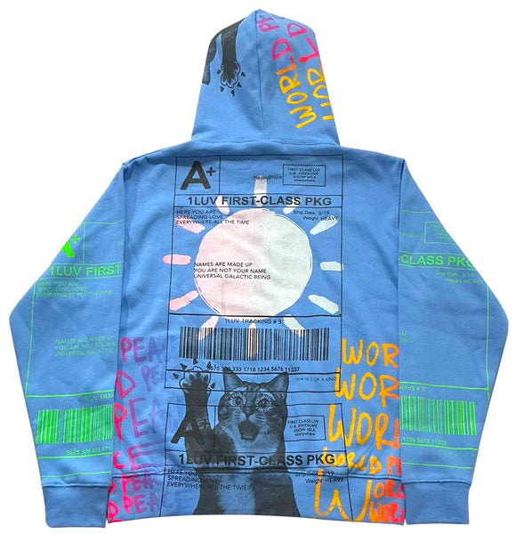 Positive Shipping Label Hoodie (Size Medium)