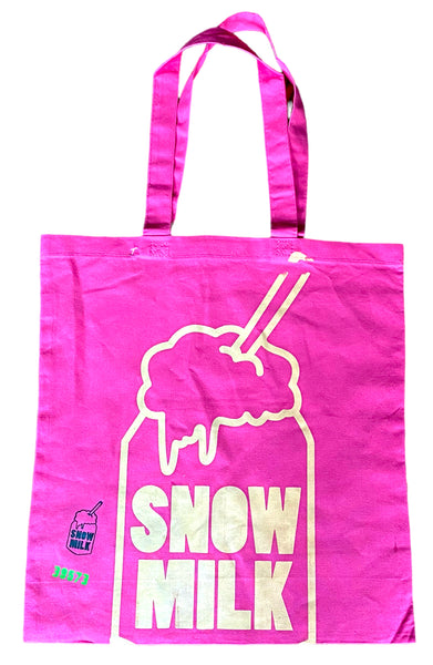 Snow Milk Classic Logo Tote Bag