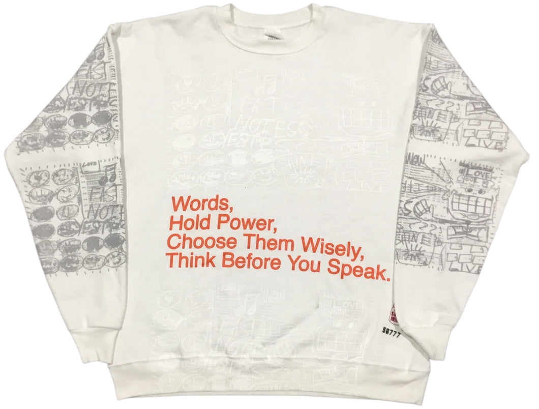 Words Hold Power Crewneck (Large)