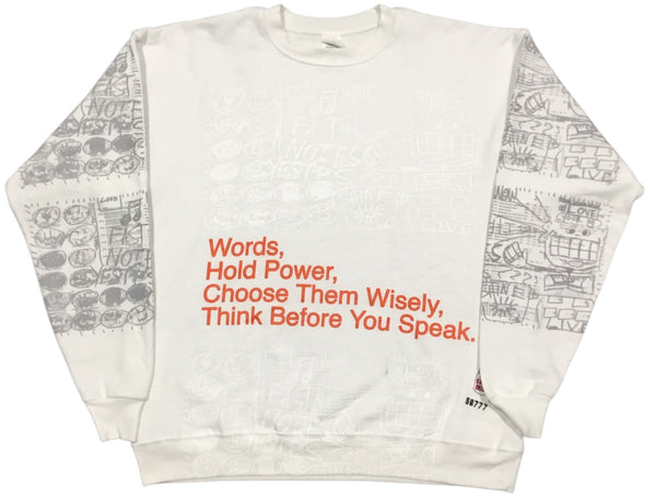 Words Hold Power Crewneck (Large)
