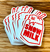 Load image into Gallery viewer, Snow Milk 2&quot; x 1&quot; Vinyl Sticker
