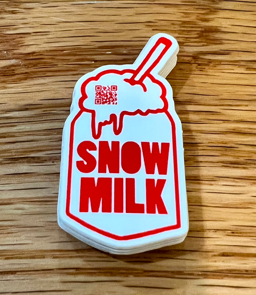 Snow Milk 2" x 1" Vinyl Sticker